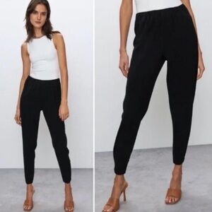 Aritzia Babaton stunning black trousers w/ stretchy waist w/ pockets.